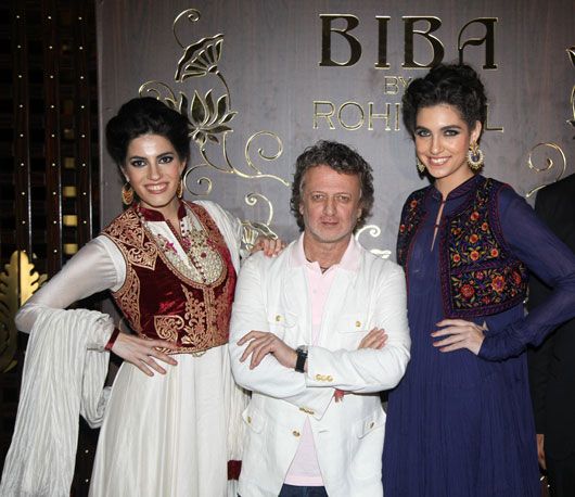 Rohit Bal with his models