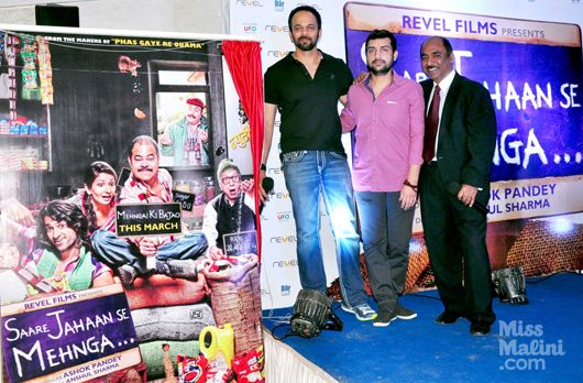 Spotted: Director Rohit Shetty at Poster Unveiling of ‘Saare Jahaan Se Mehnga’
