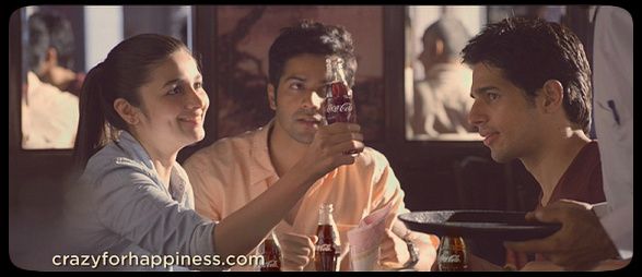 Alia Bhatt, Varun Dhawan & Sidharth Malhotra in Coca-Cola's "Bewajah Khushiyan Lutao , Coca-Cola Pilao" TVC