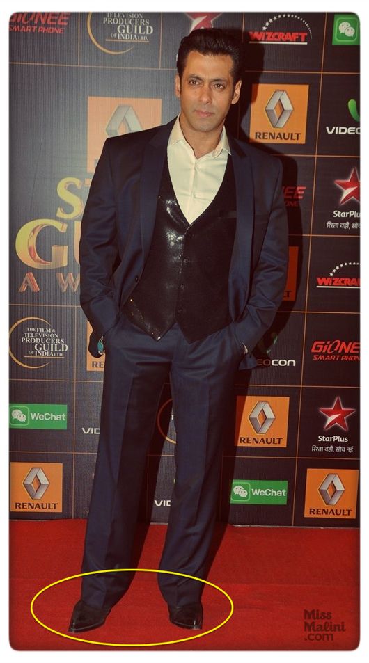 Salman Khan at the 9th Renault Star Guild Awards held in Mumbai on January 16, 2014