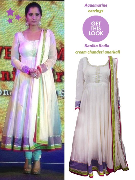 Get This Look: Sania Mirza in Kanika Kedia