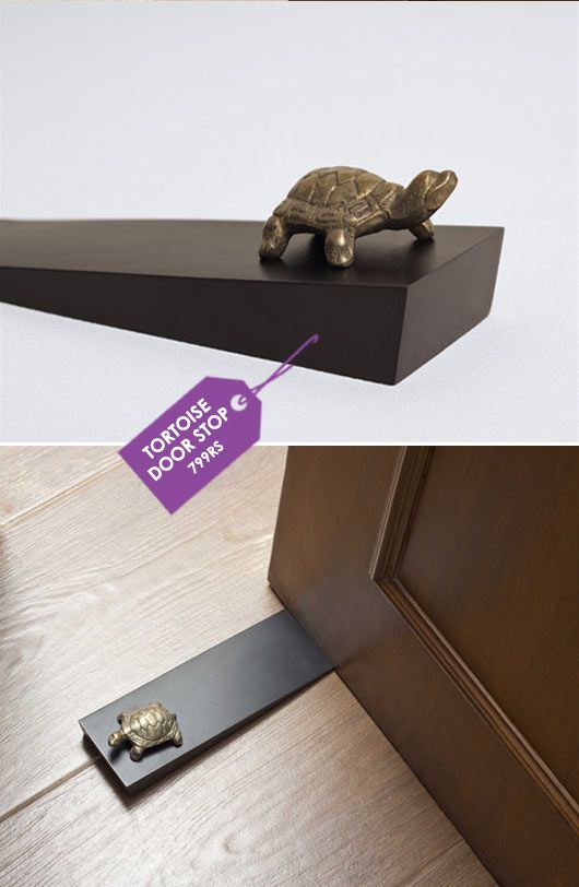 tortoise wooden door stop