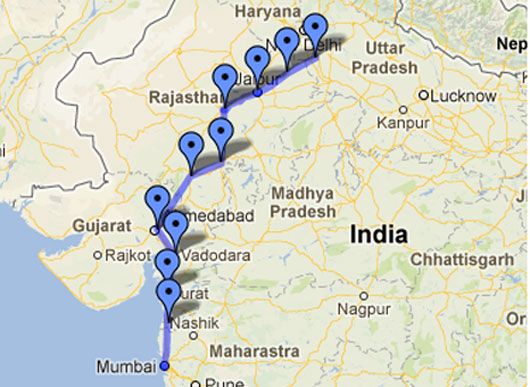 Red Rickshaw Revolution Journey Map