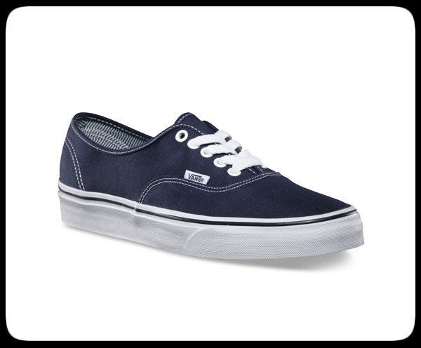 Vans Canvas Athletic Trainers in Dress Blue/True White