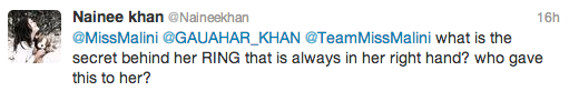Gauhar Khan Twitter questions