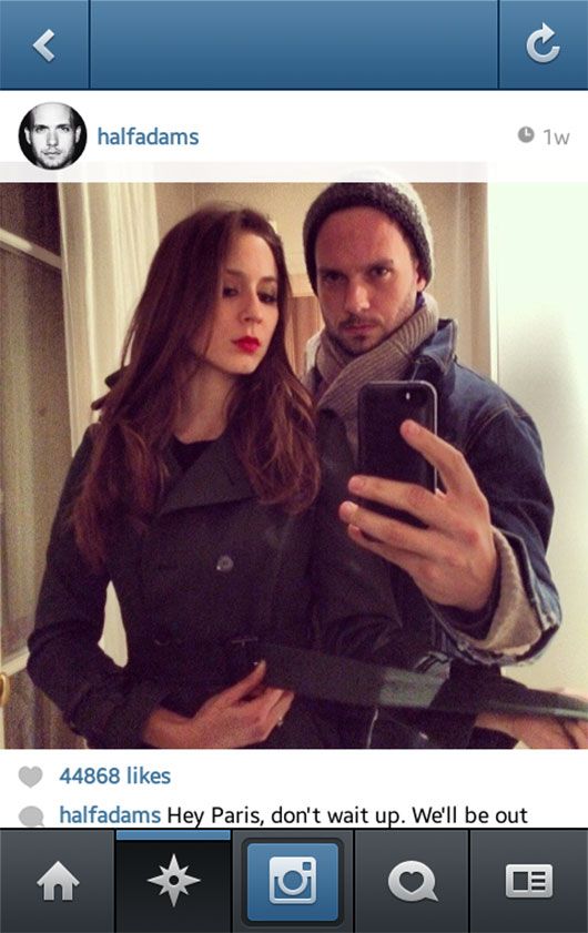 Patrick J. Adams and Troian Bellisario (Instagram)