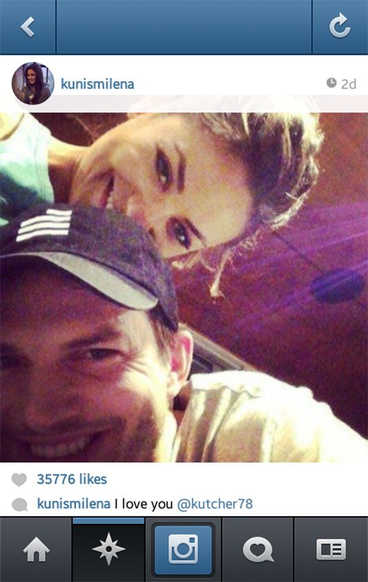Ashton Kutcher and Mila Kunis (Instagram)
