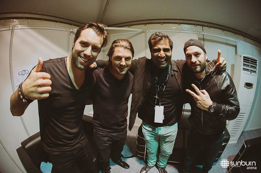 Shailendra Singh with Swedish House Mafia