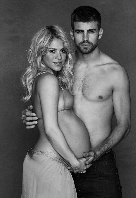 Shakira with Gerard Piqué.