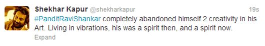 Shekhar Kapur's tweet