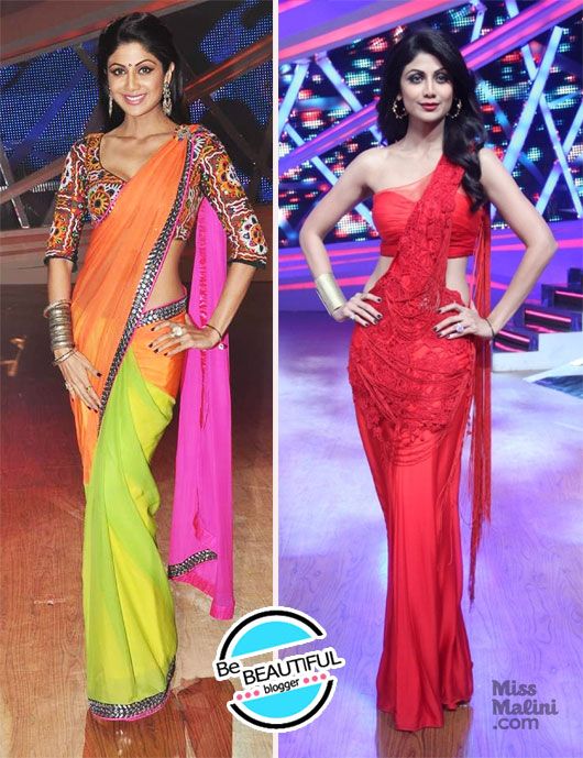 Which Saree Do You Prefer on Shilpa Shetty?