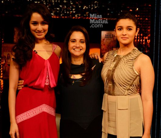 Shraddha Kapoor, Anupama Chopra and Alia Bhatt on The Front Row