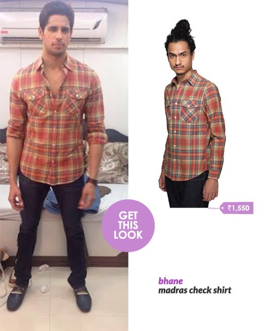 Get This Look: Sidharth Malhotra Gets Checked!