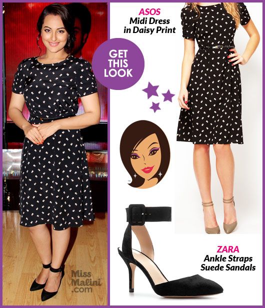 Get This Look: Sonakshi Sinha in ASOS Daisy Print