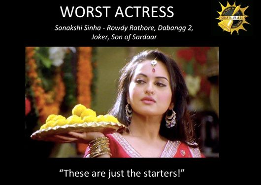Worst Actress - Sonakshi Sinha