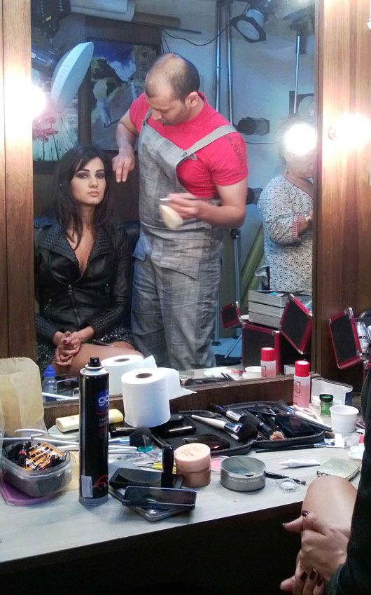 Sonal Chauhan at the cover shoot