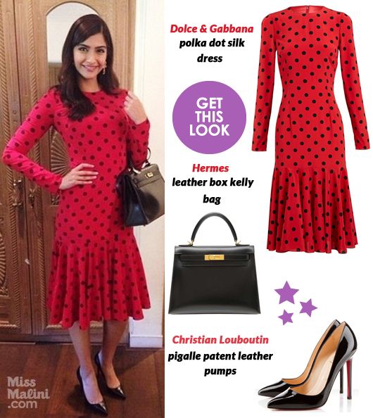 Get This Look: Sonam Kapoor in Dolce and Gabbana