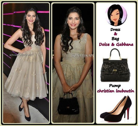 Get This Look: Sonam Kapoor in Dolce &#038; Gabbana Dress