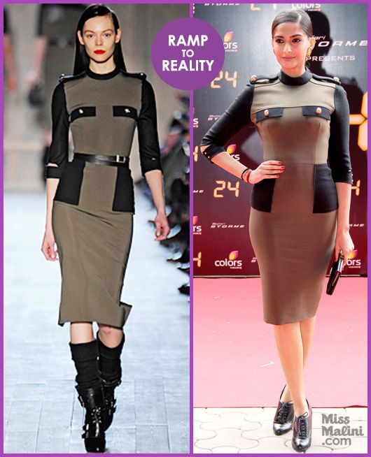 Ramp To Reality: Sonam Kapoor in Victoria Beckham