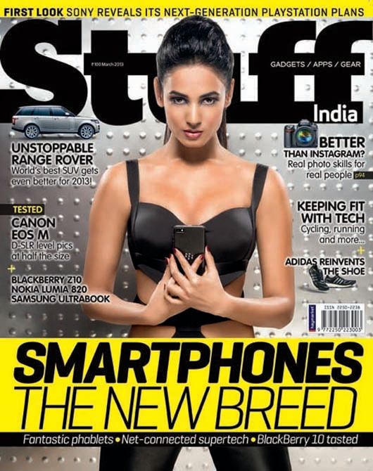 Sonal Chauhan on the cover of Stuff, March 2013