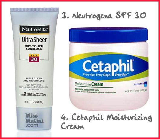 Neutrogena and Cetaphil