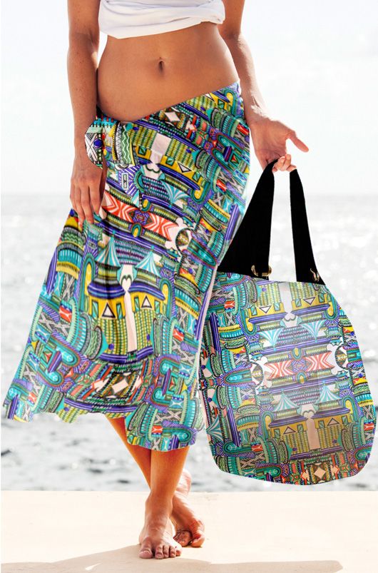 WIN this sexy sarong and beach bag in the launch invite for Turquoise & Gold