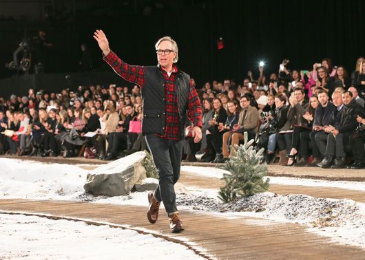 Tommy Hilfiger at his show