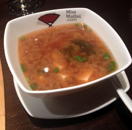 Miso soup with Tofu and Shrimps At ITC Maratha’s Pan Asian