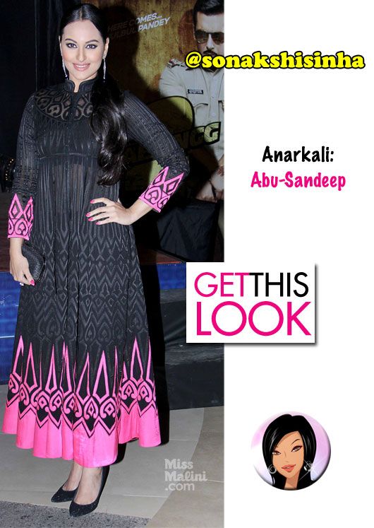 Get This Look: Sonakshi Sinha in Abu-Sandeep