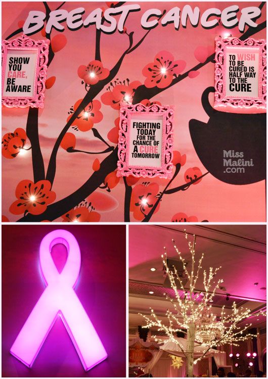 Decor at Elle Breast Cancer Event