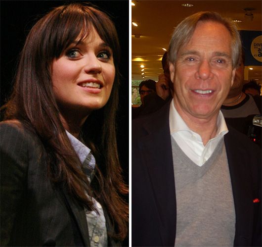 Zooey Deschanel and Tommy Hilfiger (Photo Courtesy | en.wikipedia.org)