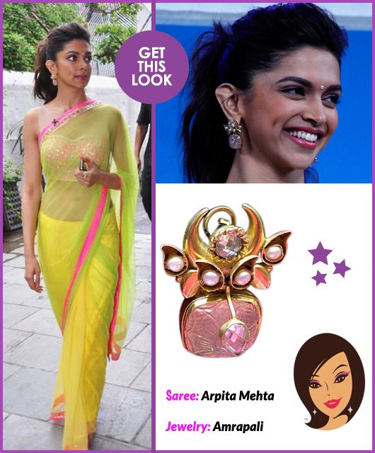 Get This Look: Deepika Padukone Sizzles in a Saree