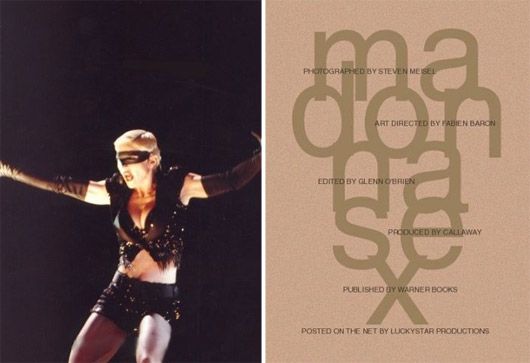 Madonna first book was simple named, 'Sex'