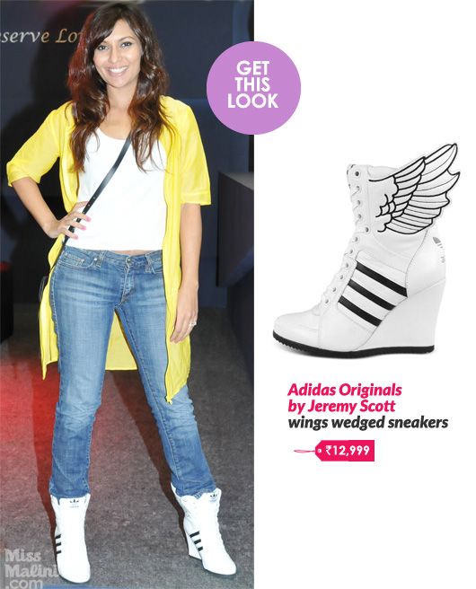 Get: MissMalini in Adidas Originals Jeremy Scott