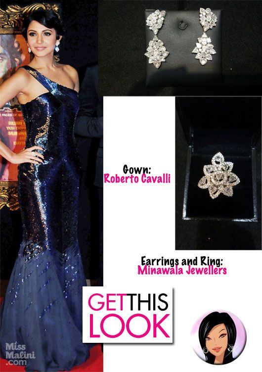 Get This Look: Anushka Sharma in Roberto Cavalli and Minawala Jewellers