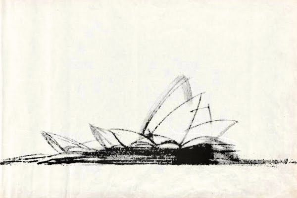 Utzon sketch for the Opera House