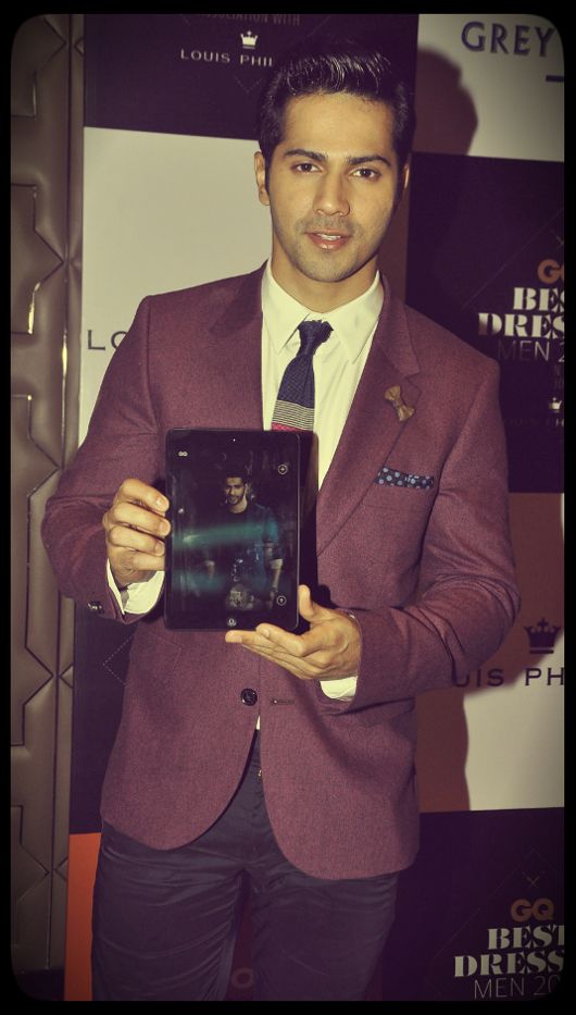 Varun Dhawan at the 2013 GQ Best Dressed Party (Photo courtesy | GQ India)