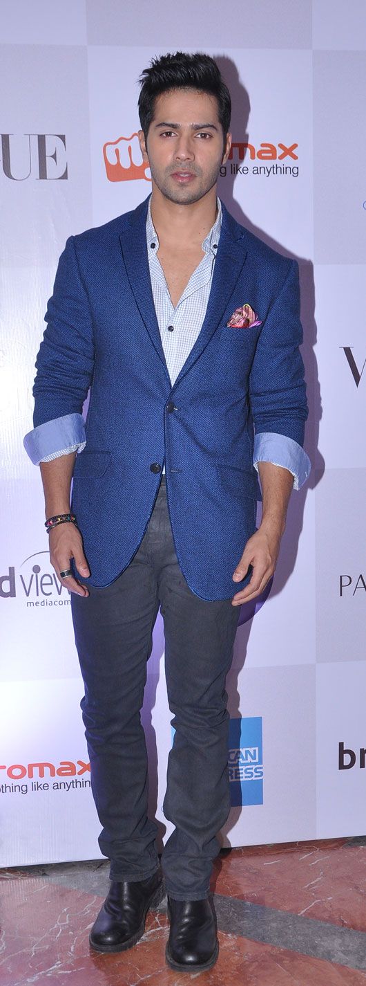 Varun Dhawan in Etro and Giorgio Armani