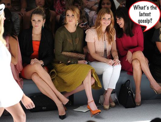 Gossip is the fuel at a fashion week