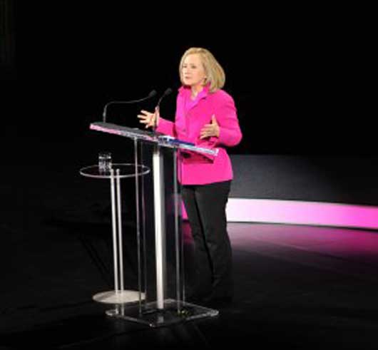 Hillary Clinton (Photo Courtesy | Marc Bryan Brown / Women in the World)