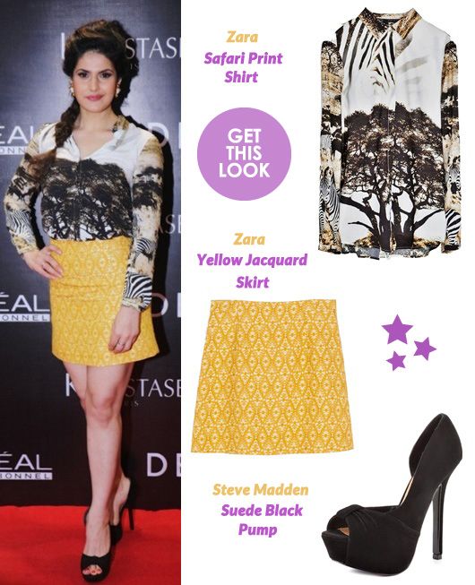 Get This Look: Zareen Khan in Zara