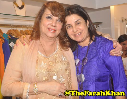 Zarine Khan with Farah Khan