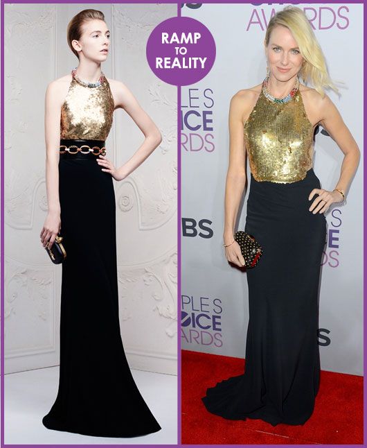 Ramp to Reality: Naomi Watts in Alexander McQueen