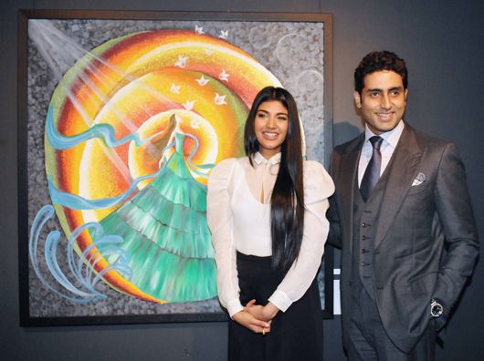 Actor Abhishek Bachchan Gets Artsy for the Akanksha Foundation