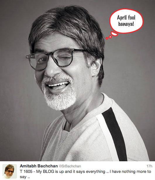 Amitabh Bachchan&#8217;s April Fools Prank!