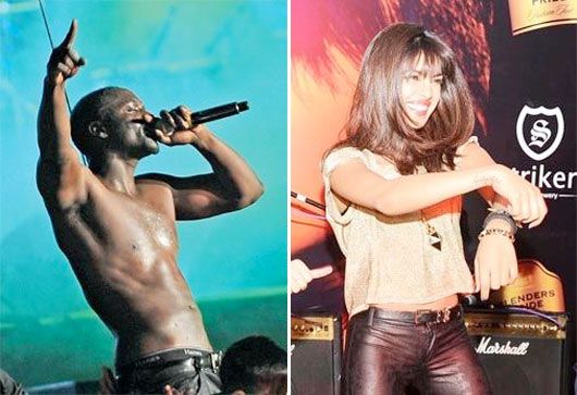 Akon and Priyanka Chopra