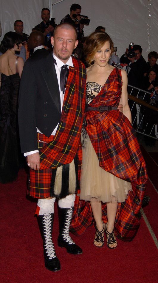 Alexander McQueen with Sarah Jessica Parker