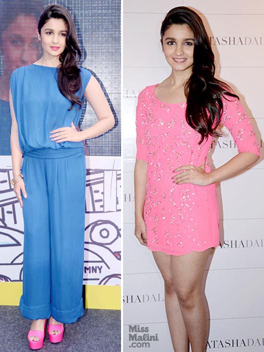 Pink or Blue? Short or Long? Which Look Suits Alia Bhatt the Best?