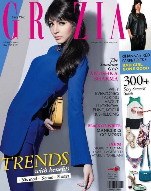 Anushka Sharma on the cover of Grazia