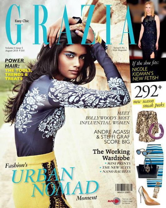 Archana on the cover of GRAZIA India August 2013